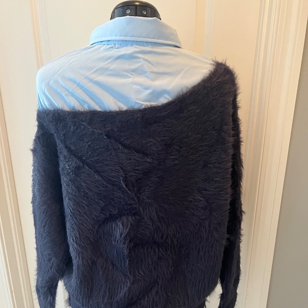 NWT-AELFRIC EDEN TIE TWO LAYER SWEATER - Picture 2 of 4